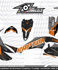 Adhesivos Quad Yamaha Raptor 350 | Big naranja