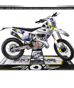 Adhesivos Moto Husqvarna | Stars gris azul