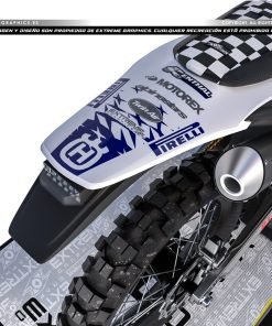 Alternative view of Adhesivos Moto Husqvarna | Stars gris azul