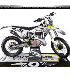 Adhesivos Moto Husqvarna | Stars gris negro