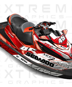 Adhesivos Moto de Agua Sea Doo Race Rojo