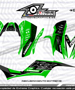Adhesivos Quad Kawasaki KFX 700| Race Verde 1
