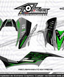 Adhesivos Quad Kawasaki KFX 700| Race Gris