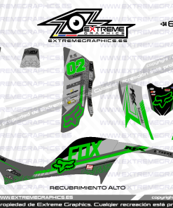 Alternative view of Adhesivos Quad Kawasaki KFX 700| Fox Gris