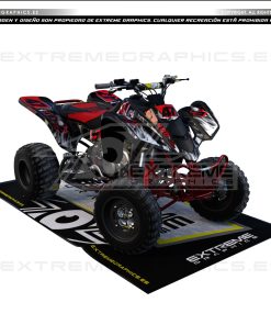 Adhesivos Quad Suzuki LTZ 400 Llamas Negre