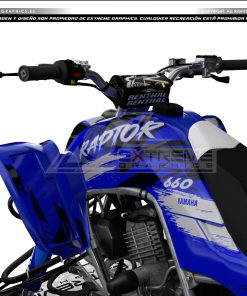 Alternative view of Adhesivos Quad Yamaha Raptor 660 Restyling Azul