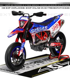 KIT ADHESIVOS GASGAS SM 700 Factory Azul