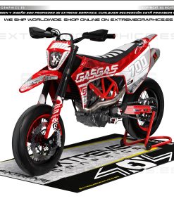 KIT ADHESIVOS GASGAS SM 700 Factory Blanco