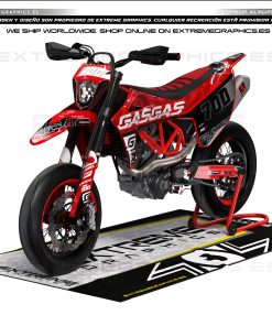 KIT ADHESIVOS GASGAS SM 700 Factory Rojo