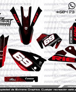 Adhesivos Moto Rieju MRT Extreme Rojo