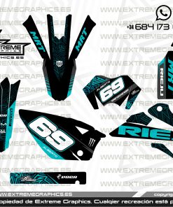 Adhesivos Moto Rieju MRT Extreme Turquesa