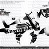 Adhesivos Moto Kawasaki Z750 Track Blanco