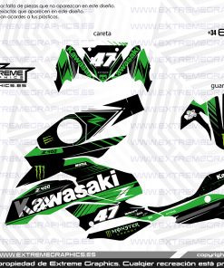 Adhesivos Moto Kawasaki Z400 Track Verde