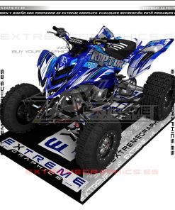 Adhesivos Quad Yamaha Raptor 700 Gas Azul