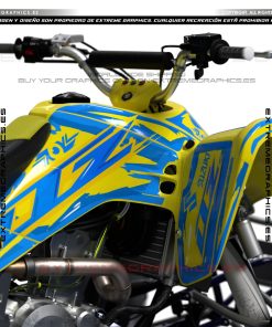 Alternative view of Adhesivos Quad Suzuki LTZ 400 Taker Amarillo y Azul