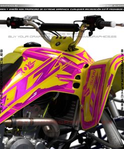Alternative view of Adhesivos Quad Suzuki LTZ 400 Taker Rosa