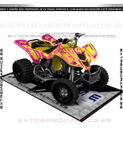 Adhesivos Quad Suzuki LTZ 400 Taker Rosa