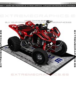 Adhesivos Quad Suzuki LTZ 400 Taker Rojo