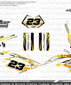 Adhesivos Moto Beta 50 SM Line Anaranjado