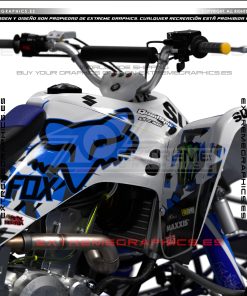 Alternative view of Adhesivos Quad Suzuki LTZ 400 Camo Fox Azul