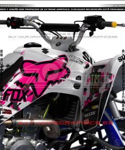 Alternative view of Adhesivos Quad Suzuki LTZ 400 Camo Fox Rosa