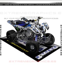 Adhesivos Quad Suzuki LTZ 400 Camo Fox Azul