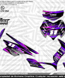 Adhesivos Moto Yamaha Jog Line Morado