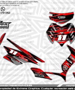 Adhesivos Moto Yamaha Jog Line Rojo