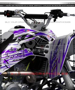 Alternative view of Adhesivos Quad Suzuki LTZ 400 Racing Line Morado
