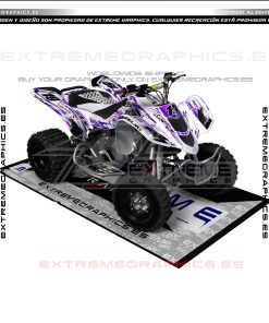 Adhesivos Quad Suzuki LTZ 400 Racing Line Morado