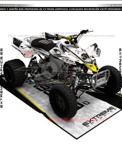Adhesivos Quad Suzuki LTR 450 Neo Blanco