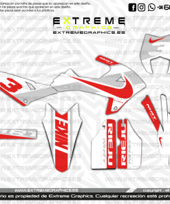 Adhesivos Moto Rieju MRT Nike Rojo