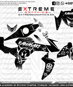 Adhesivos Moto Kawasaki Z750 Diablo Blanco