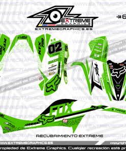 Adhesivos Quad Kawasaki KFX 700| Fox Verde 2