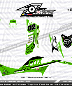 Alternative view of Adhesivos Quad Kawasaki KFX 700| Fox Verde 2