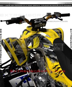 Alternative view of Adhesivos Quad Yamaha Raptor 700 Dragon Amarillo