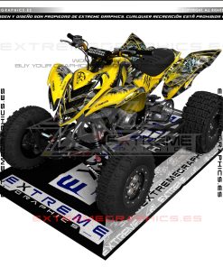 Adhesivos Quad Yamaha Raptor 700 Dragon Amarillo