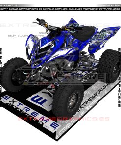 Adhesivos Quad Yamaha Raptor 700 Dragon Azul