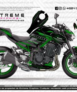 Adhesivos Moto Kawasaki Z 900 Track Verde
