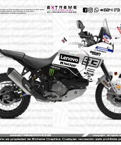 Adhesivos Ducati Desert X MGP 2025 Blanco