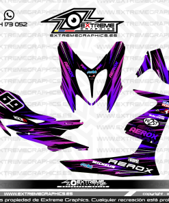 Adhesivos Moto Yamaha Aerox Line Morado