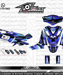 Adhesivos Moto Beta Ark Line Azul
