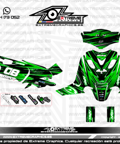 Adhesivos Moto Beta Ark Line Verde