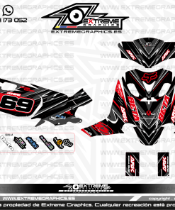 Adhesivos Moto Beta Ark Race Rojo