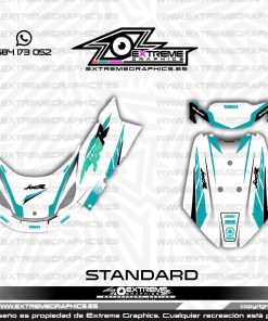 Adhesivos Moto Yamaha Jog Antigua Factory Turquesa