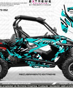 Adhesivos CF Moto ZForce 1000 Sport ABSTRACT Turquesa