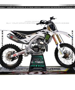 Adhesivos Moto Kawasaki | MNSTR x PRO CIRCUIT Blanco
