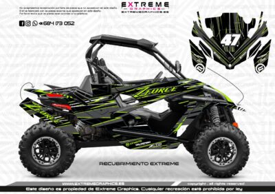 Adhesivos CF Moto ZForce 1000 Sport LINE Negro Lima