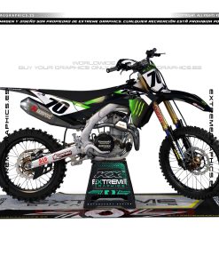 Adhesivos Moto Kawasaki | MNSTR x PRO CIRCUIT Negro