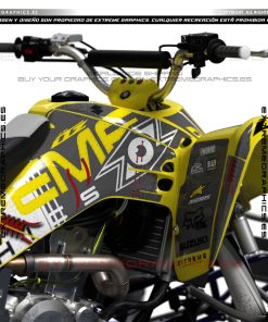 Alternative view of Adhesivos Quad Suzuki LTZ 400 Extreme Team Amarillo y Gris